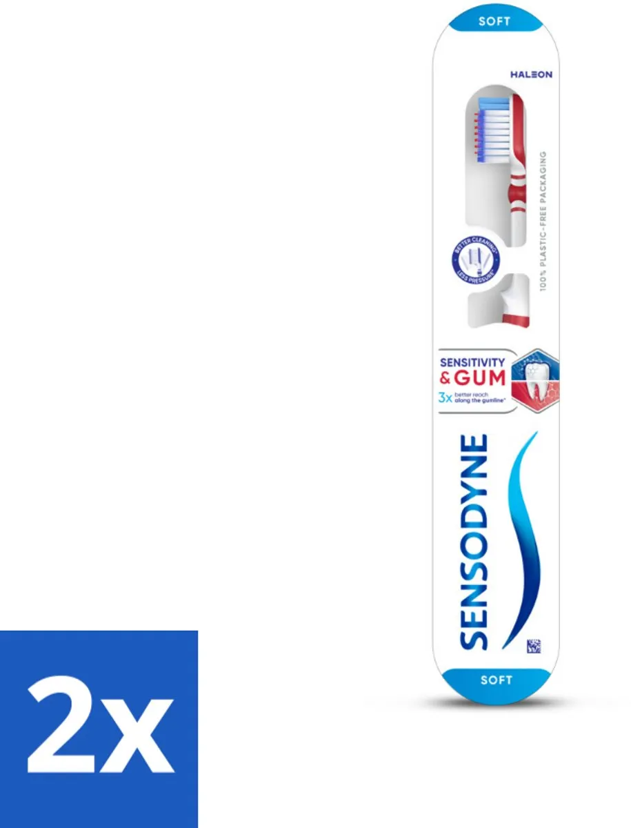 Sensodyne Tandvlees Versterkend Tandenborstel - 2 Stuks - Paars