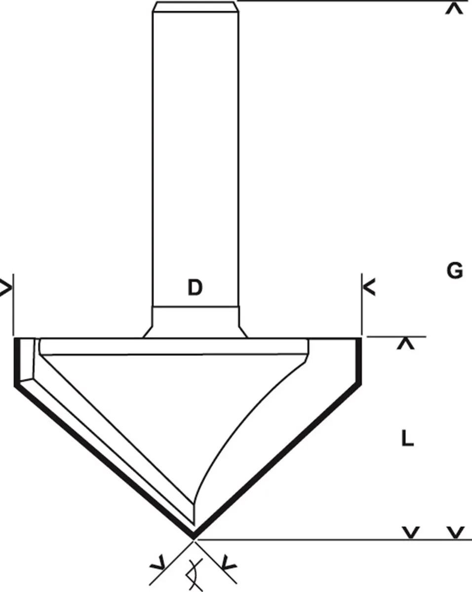 Bosch Kantenfrees 8x16x20x60 - Gips