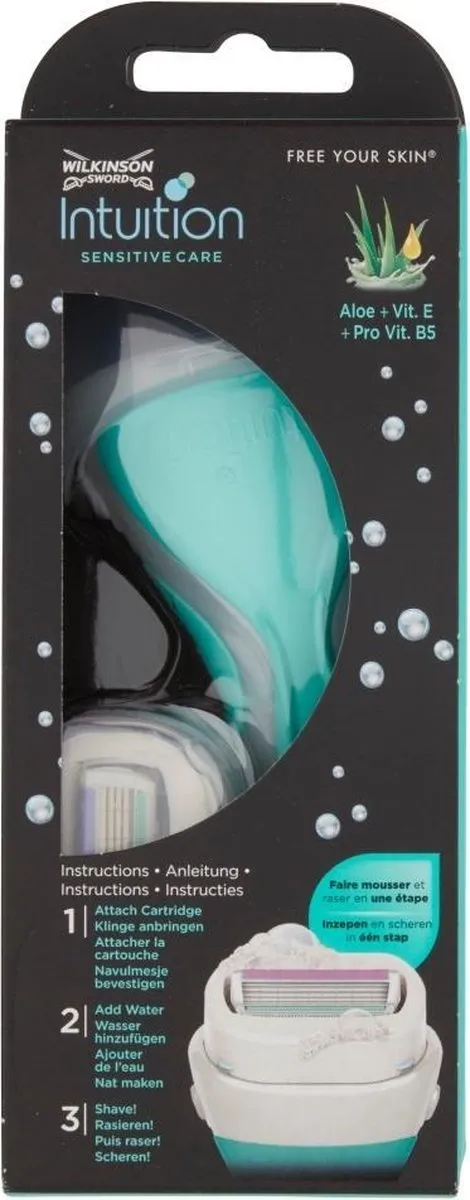 Wilkinson Sword Intuition Sensitive Care Scheermes Groen - 4 Bladen