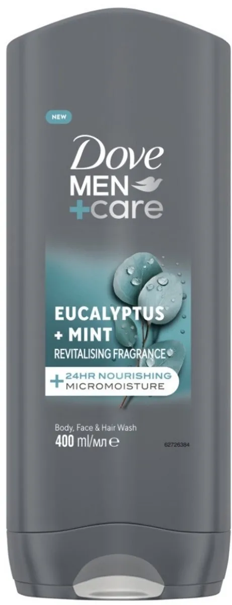 Dove Men+ Care Douchegel Eucalyptus & Mint 800ml - 2 Stuks