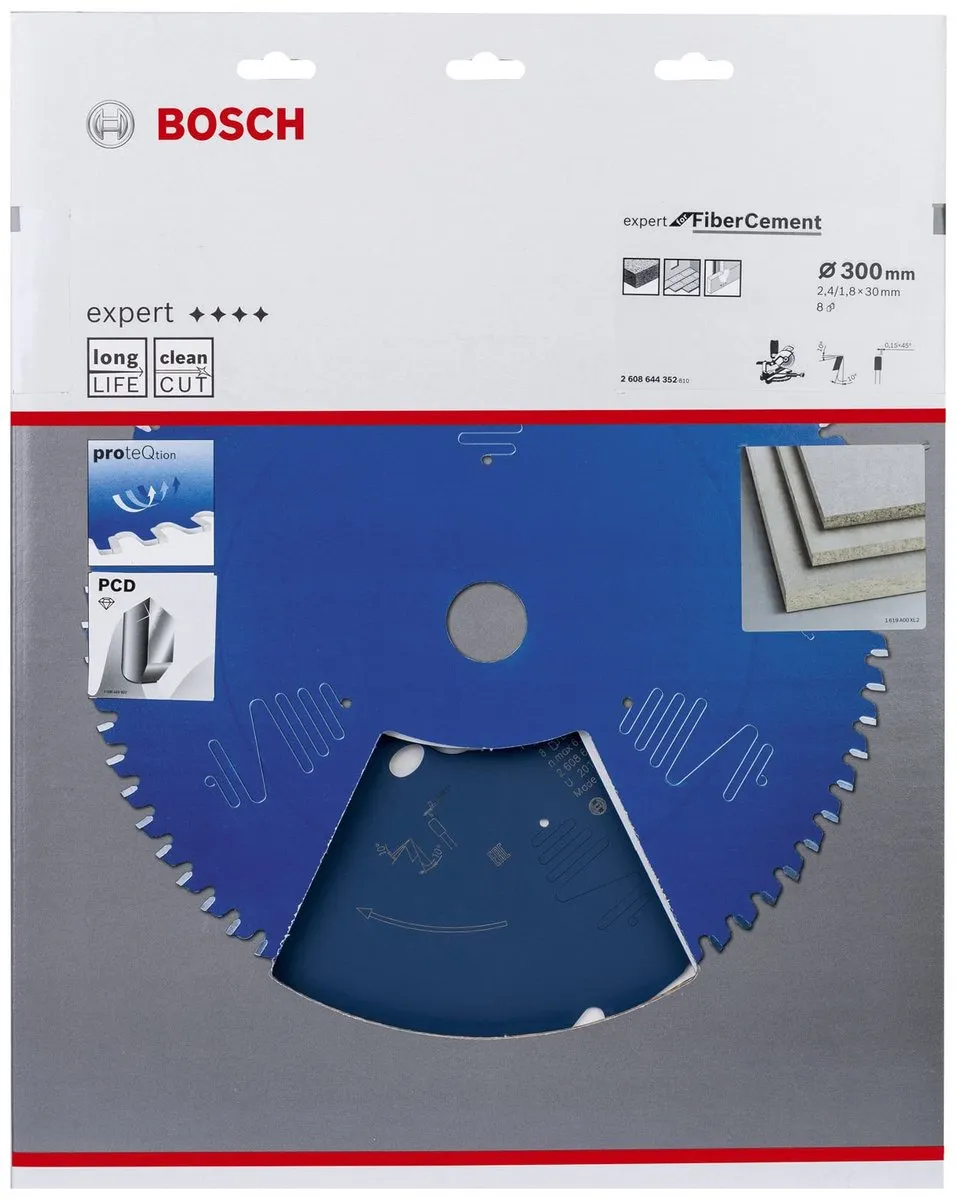 Bosch Blad Expert Fiber Cement 300x30x2.4mm - 1 Stuk