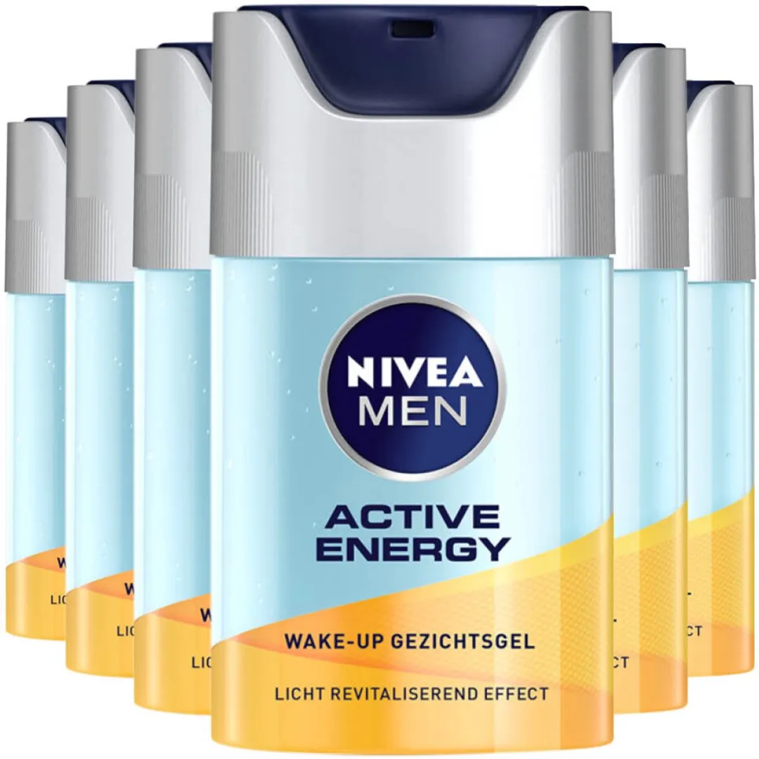 NIVEA Men Wake-up Gezichtsgel Active Energy 6x50ml