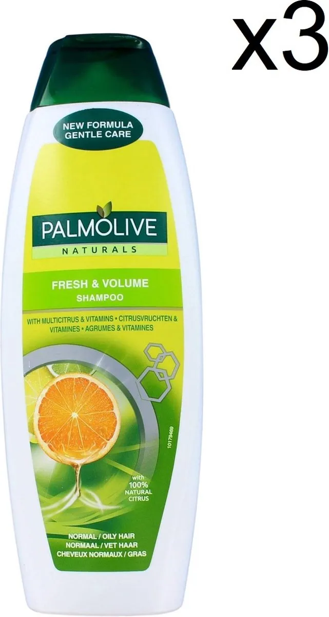 Palmolive Naturals Shampoo Fresh & Volume 350ml - 3 Stuks