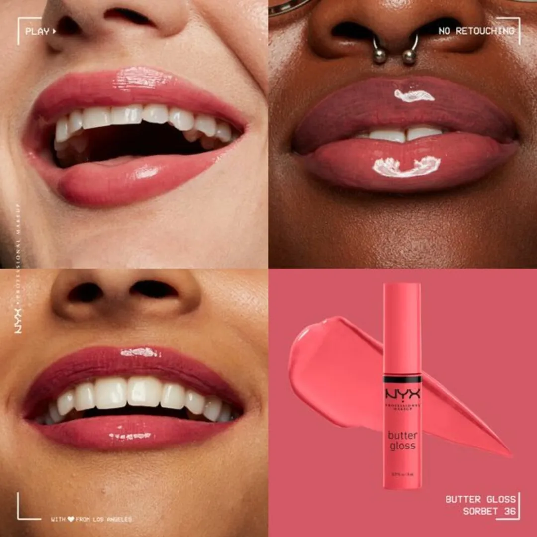 NYX Butter Gloss Lipgloss Sorbet