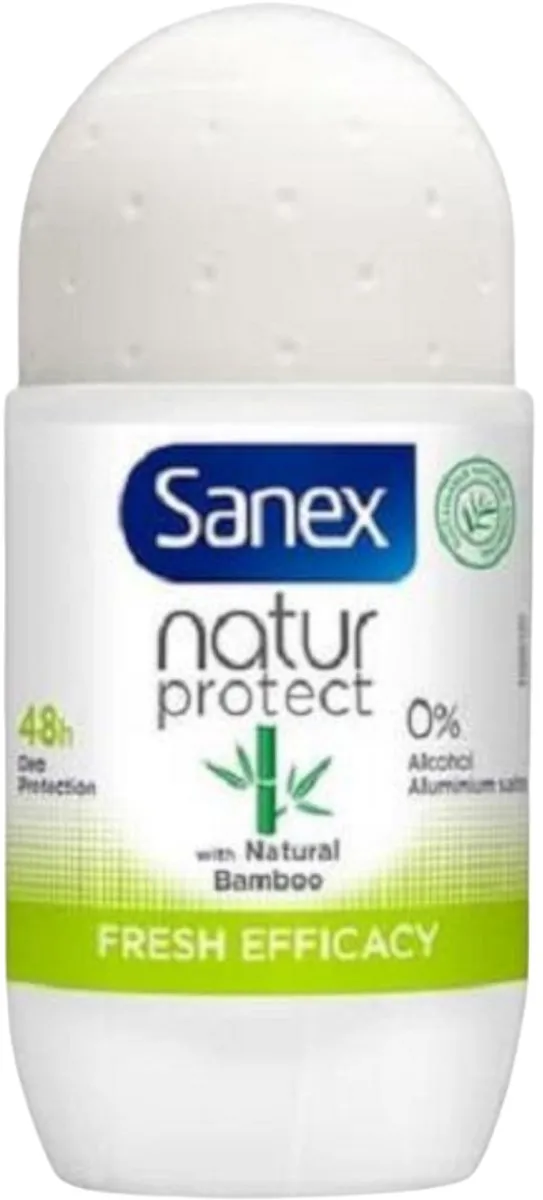 Sanex – Deo Roll-on – Bamboo Fresh Efficacy – 50 ml - Voordeelverpakking - 6 stuks - Deodorant roll-on - Bamboe geur