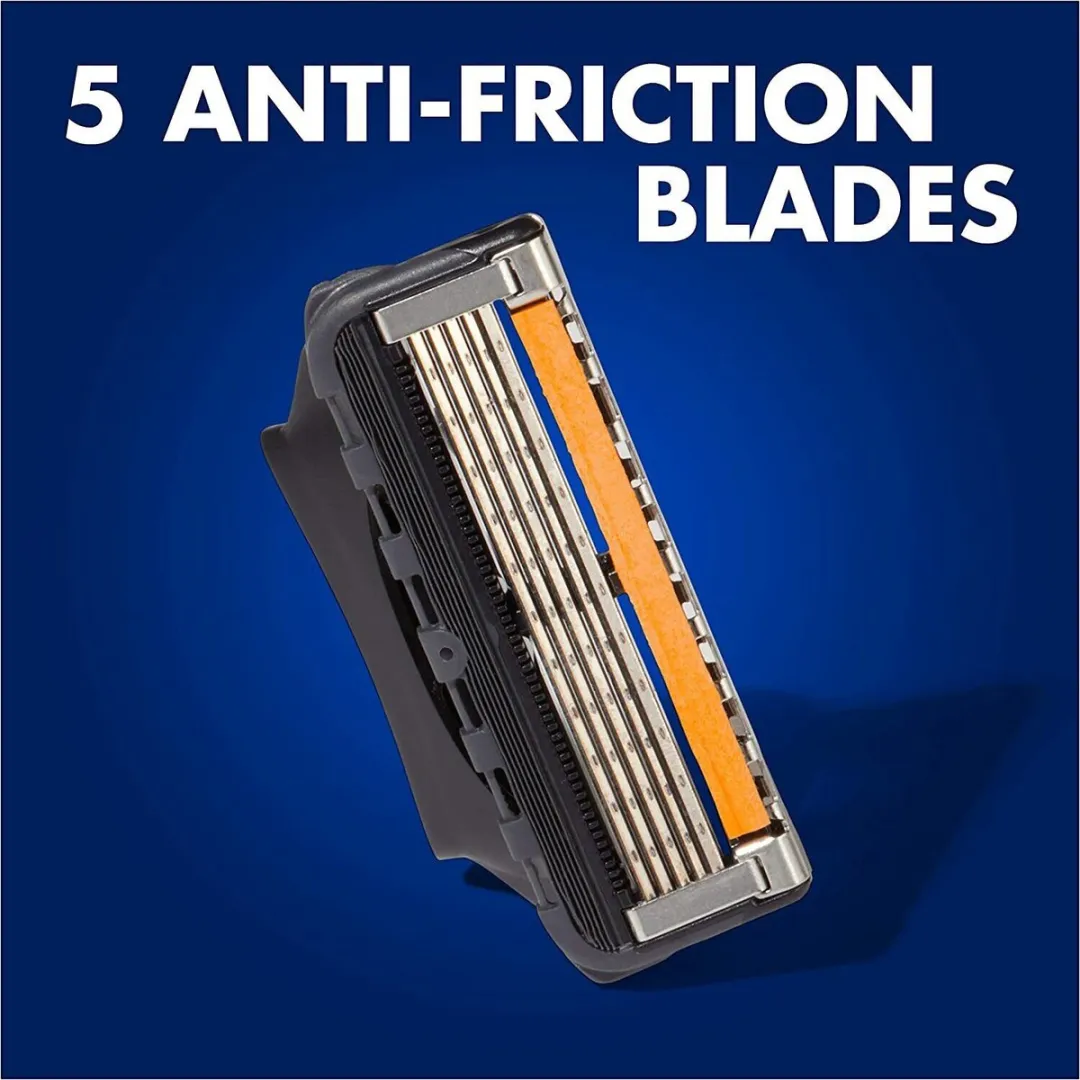 Gillette ProGlide Scheermesjes 12 Stuks - 5 Bladen - Zwart/Oranje