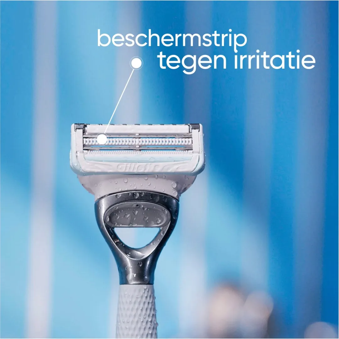 Gillette Venus Satin Care Scheermesjes - 4 Stuks - Blauw - afbeelding 6 van 6
