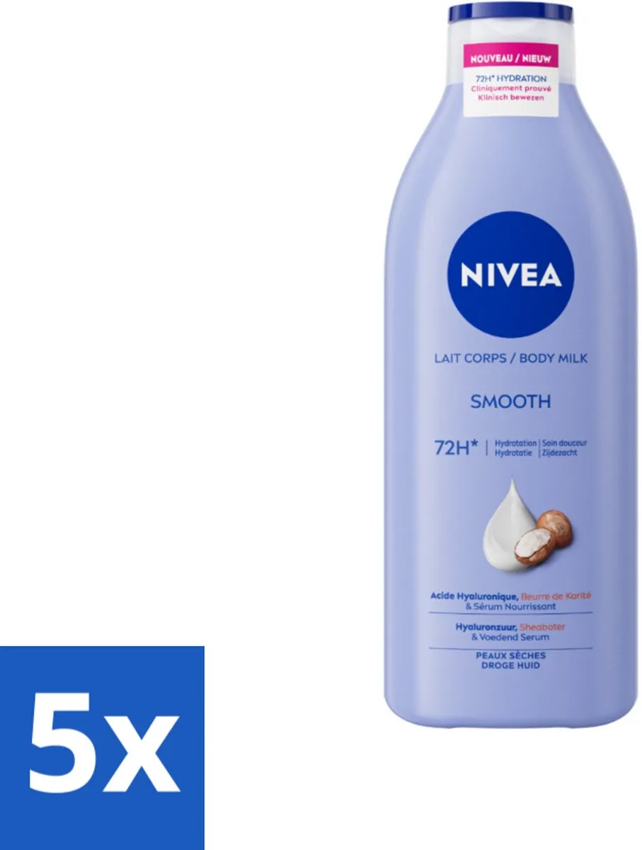 NIVEA Smooth Body Milk Sheaboter 400ml