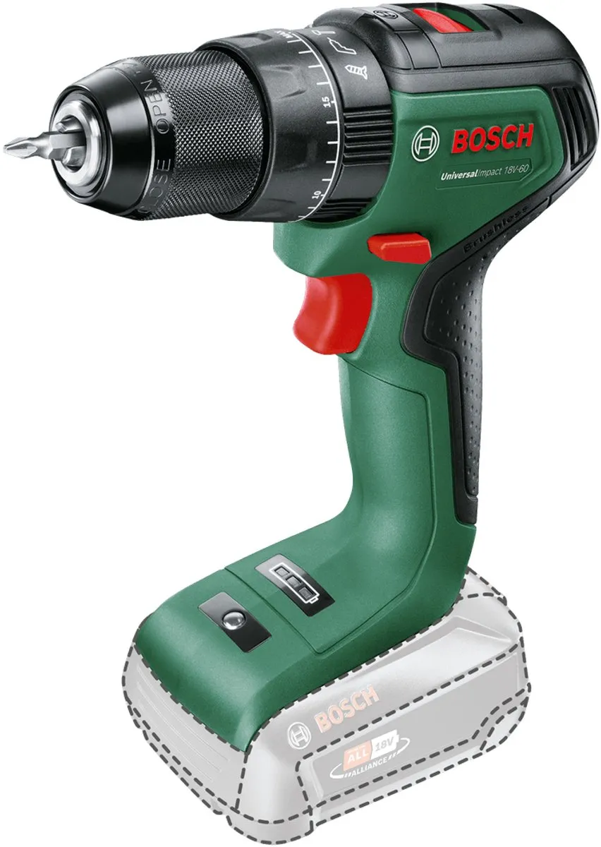 Bosch UniversalImpact 18V-60 accuklopboorschroevendraaier - Zonder 18V accu en oplader