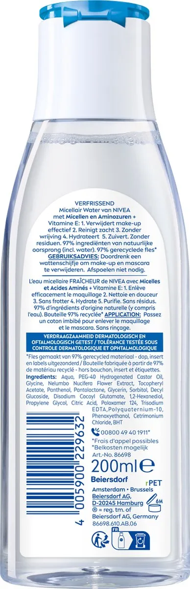 NIVEA Essentials Verfrissende Reinigingsmelk 200ml
