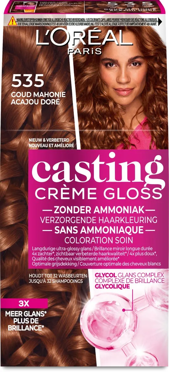 L'Oréal Paris Casting Crème Gloss 535 Semi-permanente Haarkleuring 1030ml