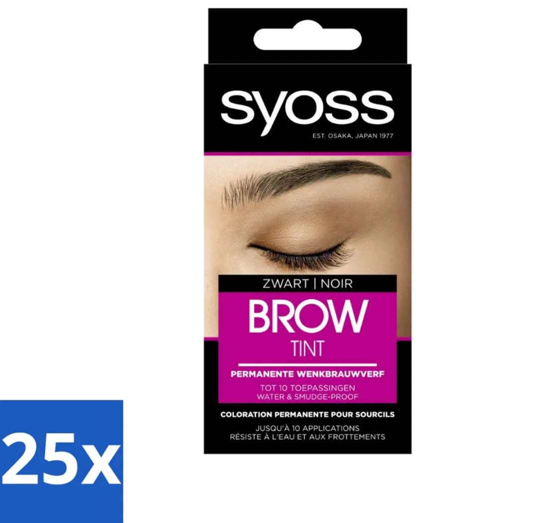 SYOSS Brow Tint Zwart Wenkbrauwverf