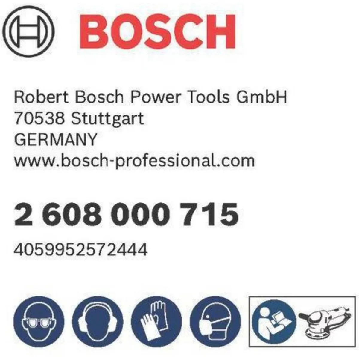 Bosch Filterzak GEX 12/18V 125mm - 1 Stuk