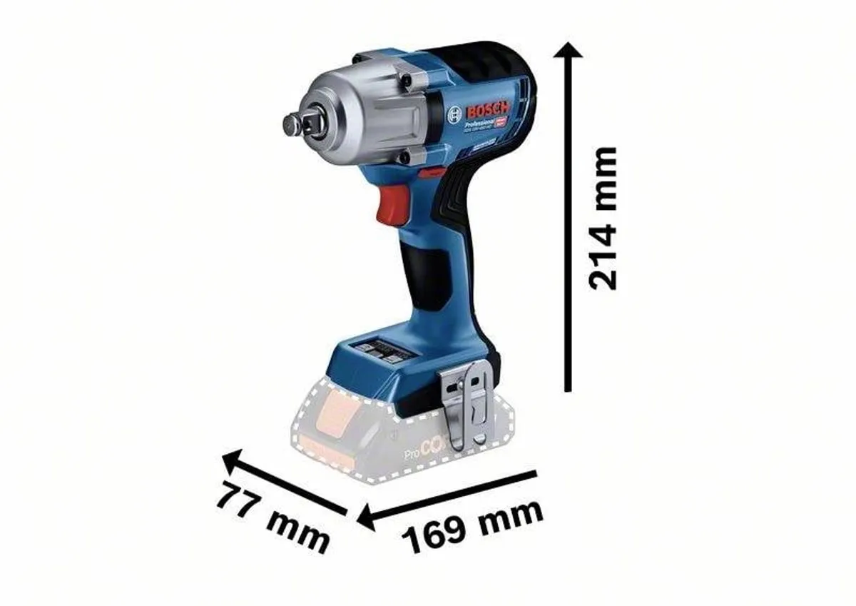 Bosch GDS 18V-450 HC Accu-slagmoersleutel - 2x 5.0Ah + Lader
