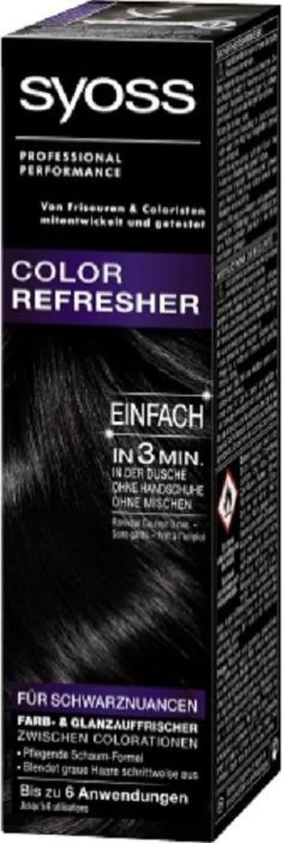 SYOSS Color Refresher Mousse Zwart 75ml