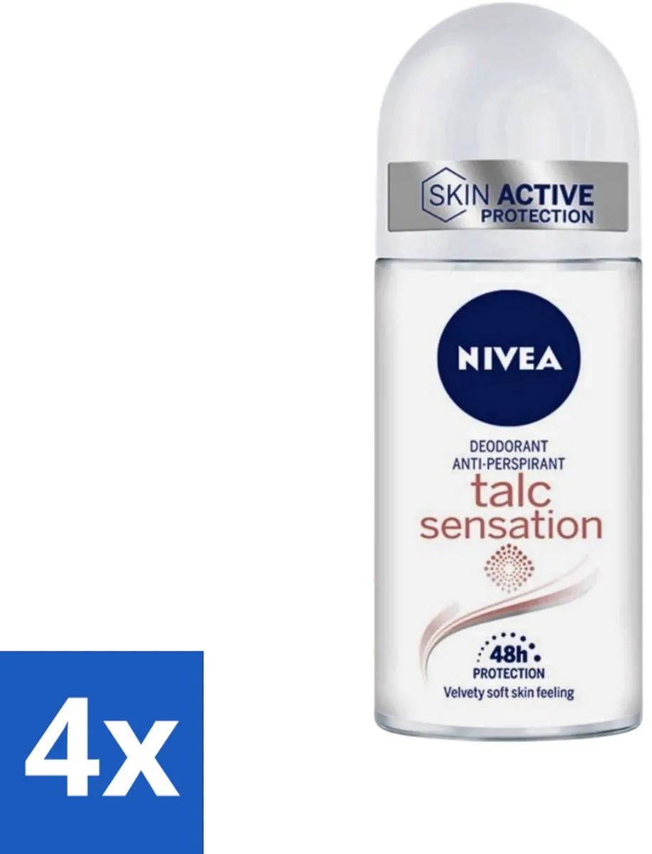 NIVEA Deo Roll-On Talc Sensation 200ml (4x50ml)