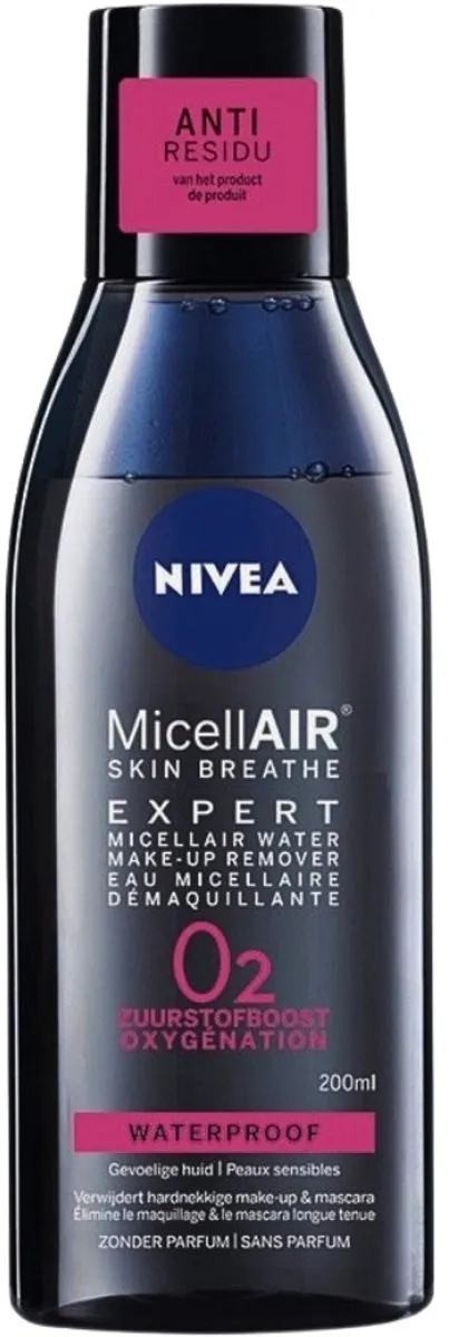 Nivea - Expert Make-up Remover - Micellair Water - Gezichtsreinigingsmiddel - 200 ml - Bulkverpakking - 7 stuks