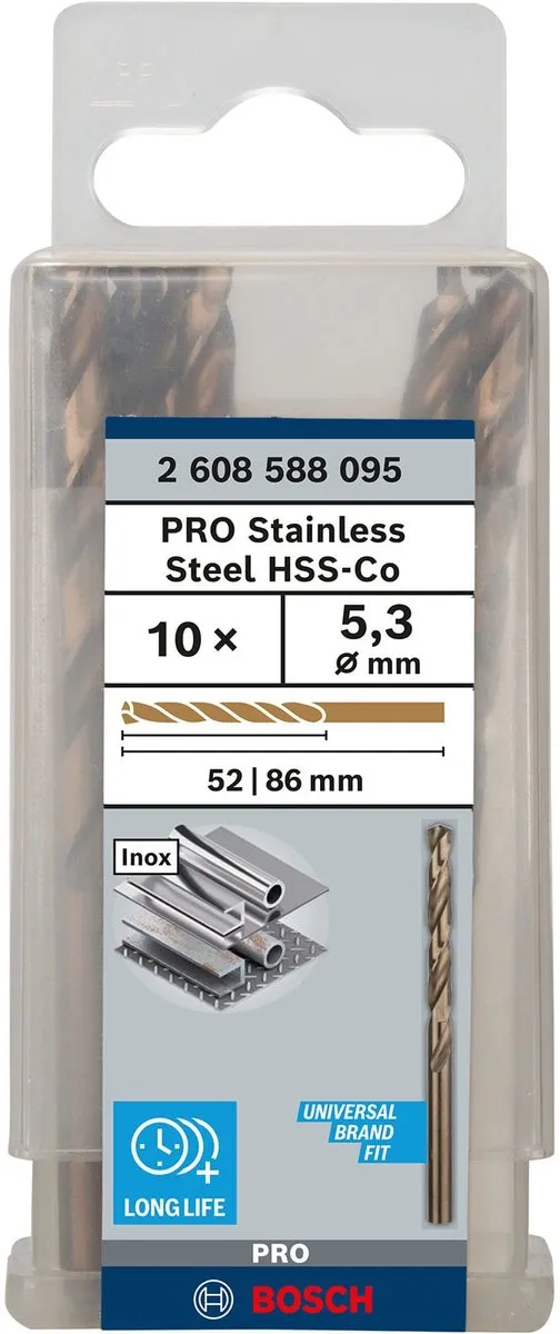 Bosch PRO HSS-Co Boormachine 5,3x52x86mm - Hout