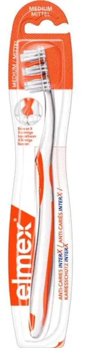 Elmex InterX Medium Tandenborstel - 15 Stuks - Oranje