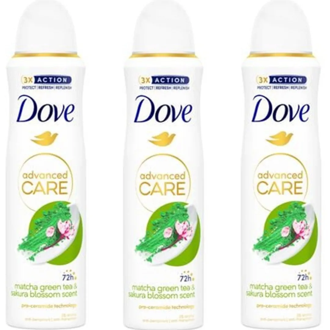 Dove Deo Spray Matcha & Sakura 450ml - 3 Stuks - afbeelding 6 van 6