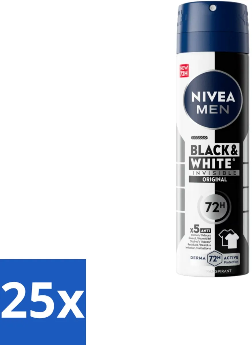 NIVEA MEN Invisible for Black & White Deo Spray 150ml