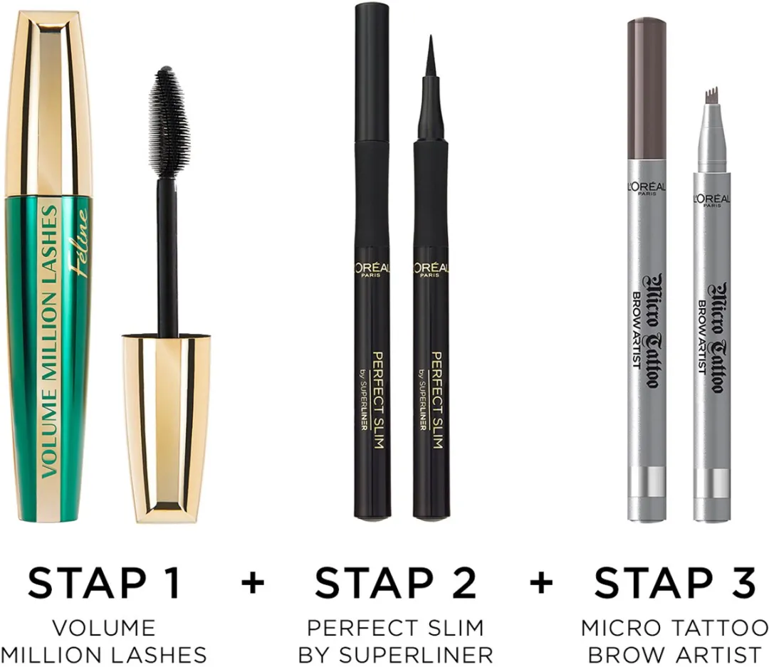 L'Oréal Paris Volume Million Lashes Feline Mascara Zwart - afbeelding 5 van 6