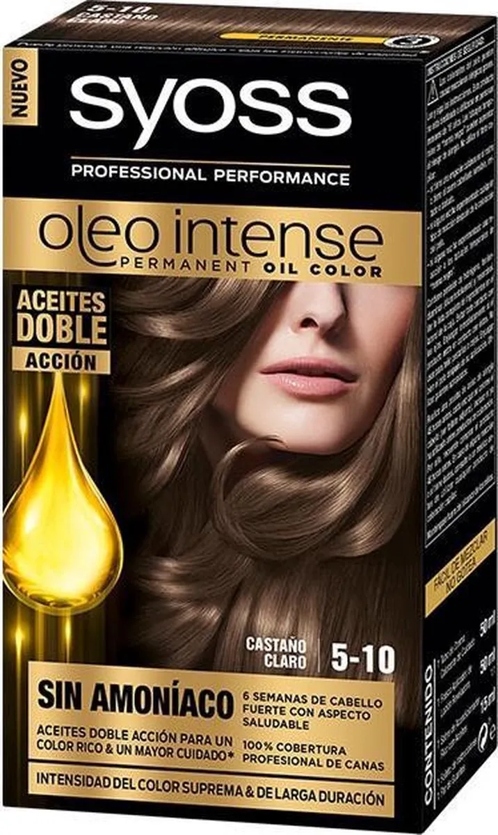Syoss Permanente Kleur Lichtbruin N 5,10 - 5ml
