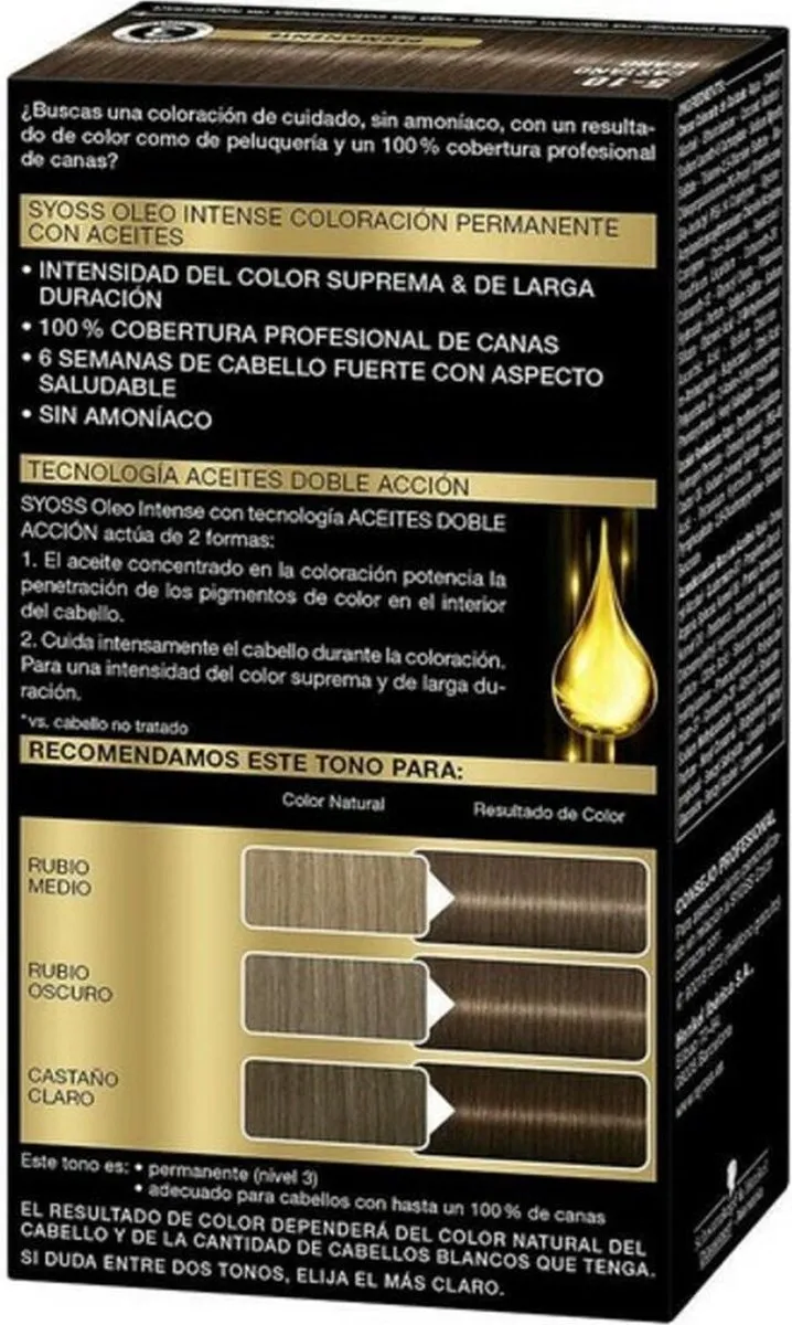 Syoss Permanente Kleur Lichtbruin N 5,10 - 5ml