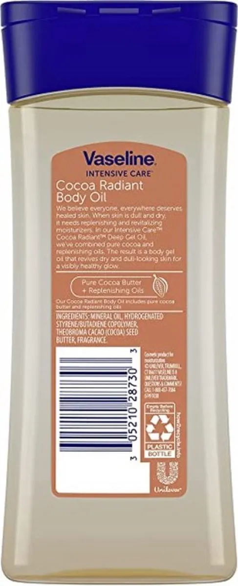 Vaseline Cocoa Radiant Oil Gel Huidolie 200ml