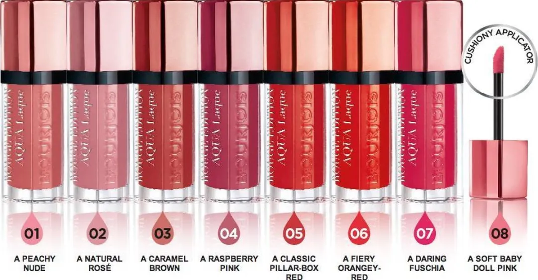 Bourjois Rouge Edition Velvet Aqua Laque Lippenstift 06 Feeling Reddy
