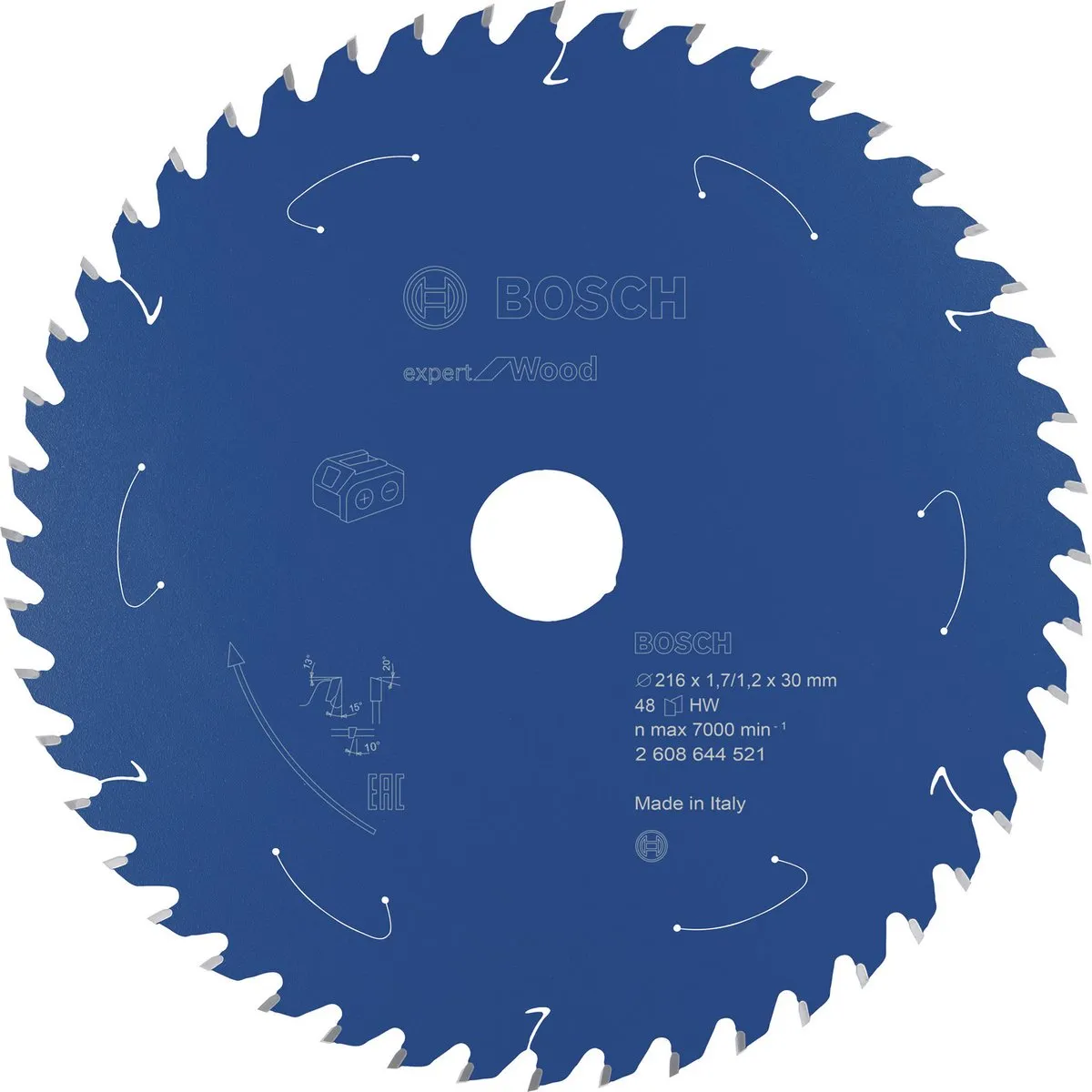 Bosch Blad Exp. Wood ACCU 216x30x1.7/1.2x48T