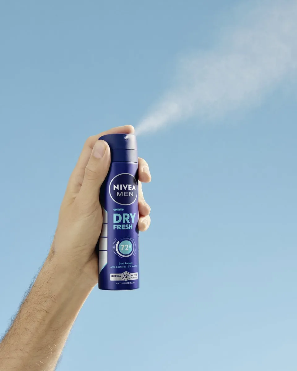 NIVEA MEN Dry Fresh Anti-Transpirant Spray 72u - 6x150ml