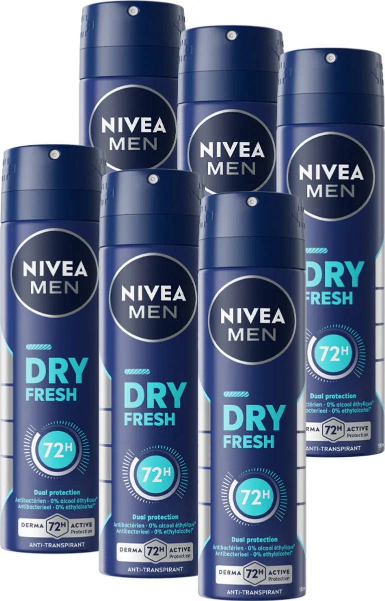 NIVEA MEN Dry Fresh Anti-Transpirant Spray 72u
