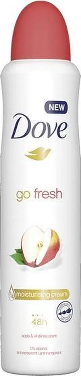 Dove Go Fresh Deo Spray Appel Witte Thee 250ml - afbeelding 6 van 6