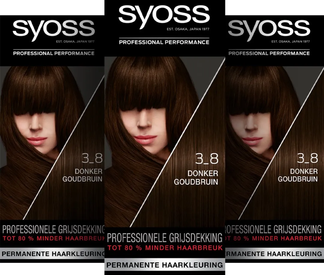 SYOSS Haarverf 3-8 Donker Goudbruin - 345ml