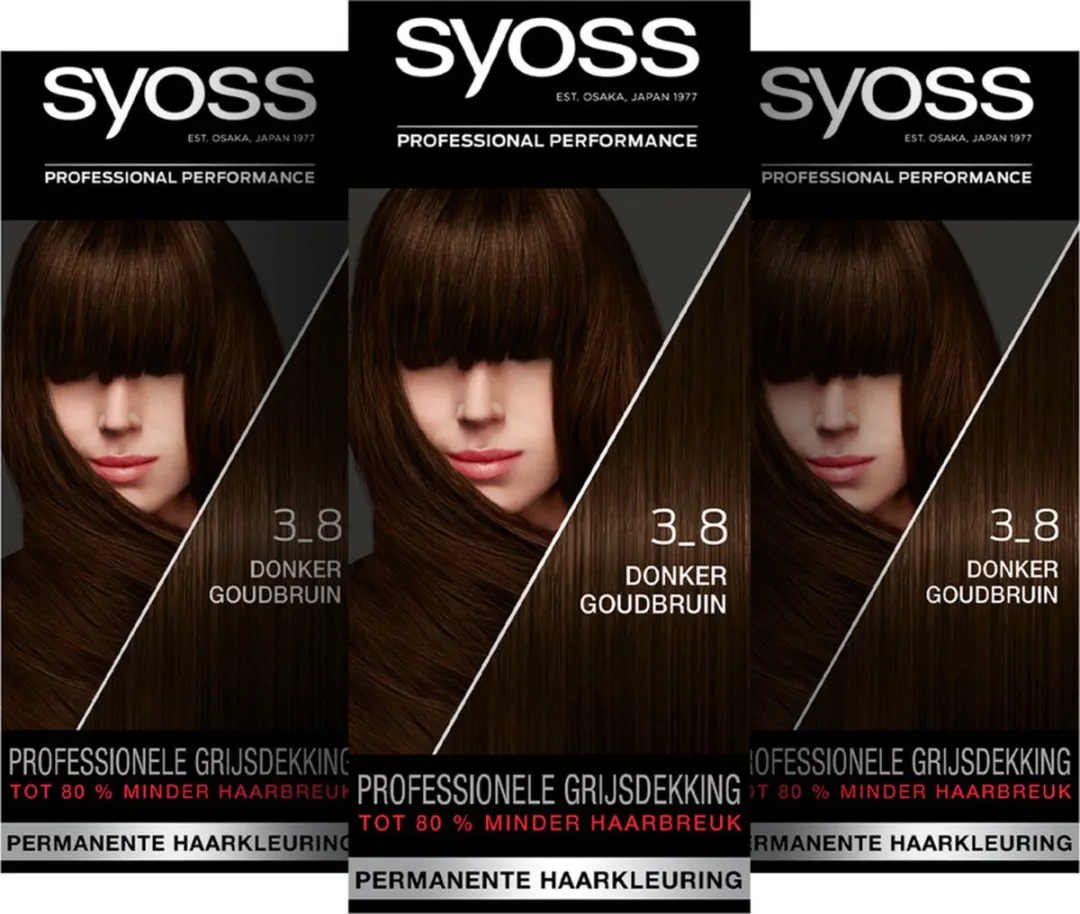 SYOSS Haarverf 3-8 Donker Goudbruin - 345ml - afbeelding 6 van 6