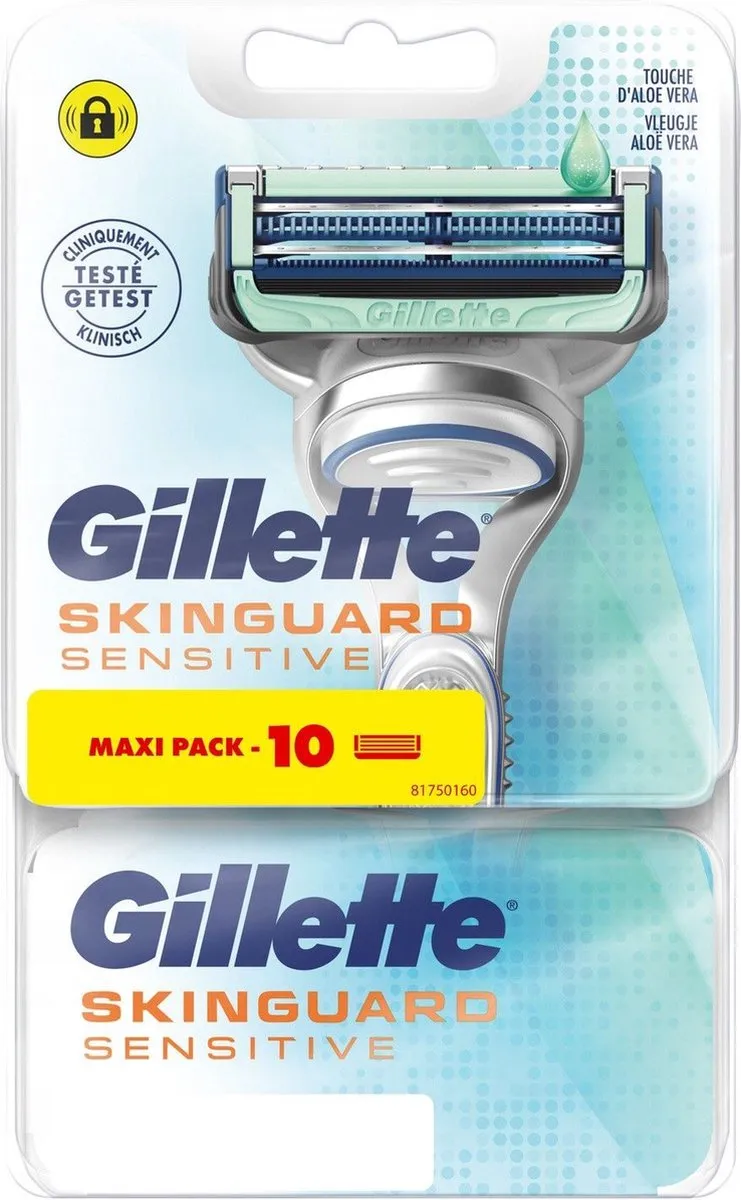 Gillette SkinGuard Sensitive Scheermesjes 10 Stuks