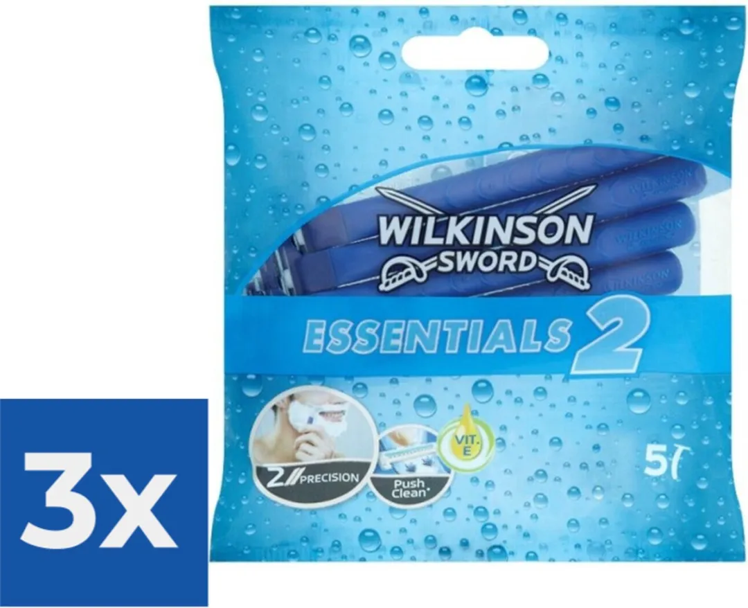 Wilkinson Sword Essentials 2 For Men Wegwerpscheermesjes 30 Stuks