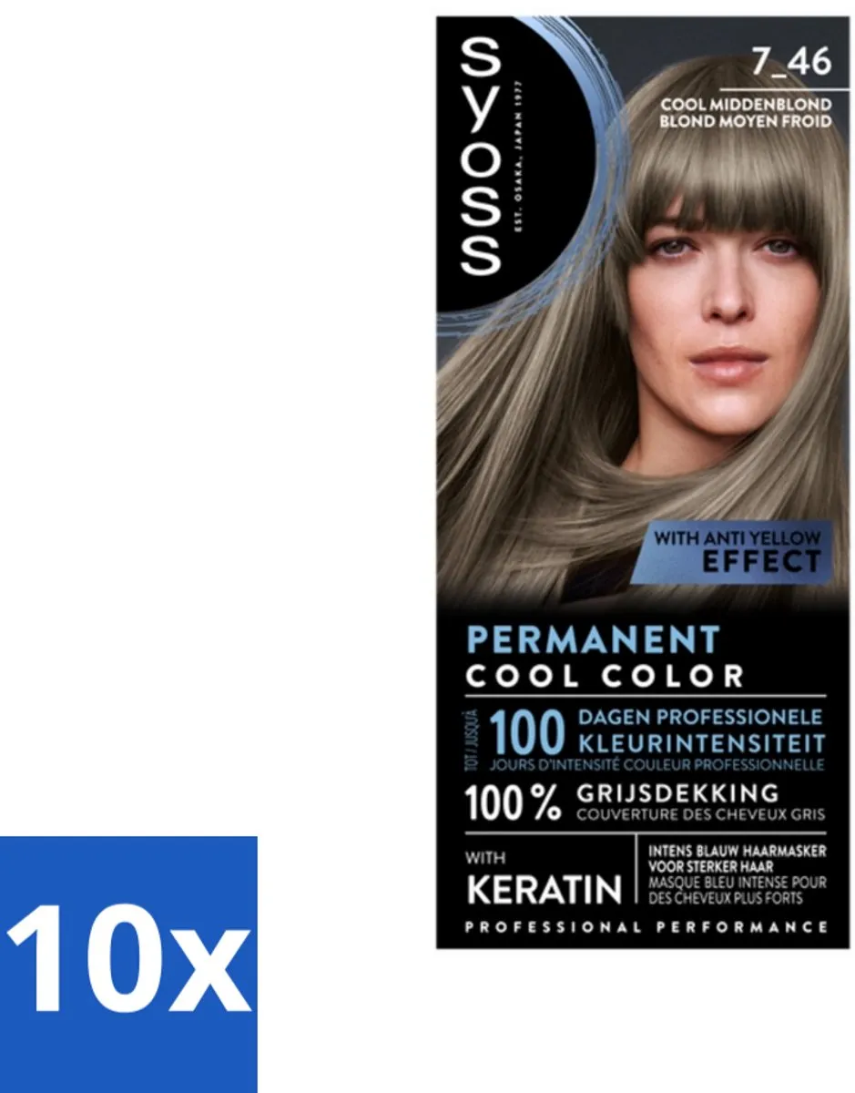 SYOSS Coloration 7-46 Cool Middenblond Haarverf