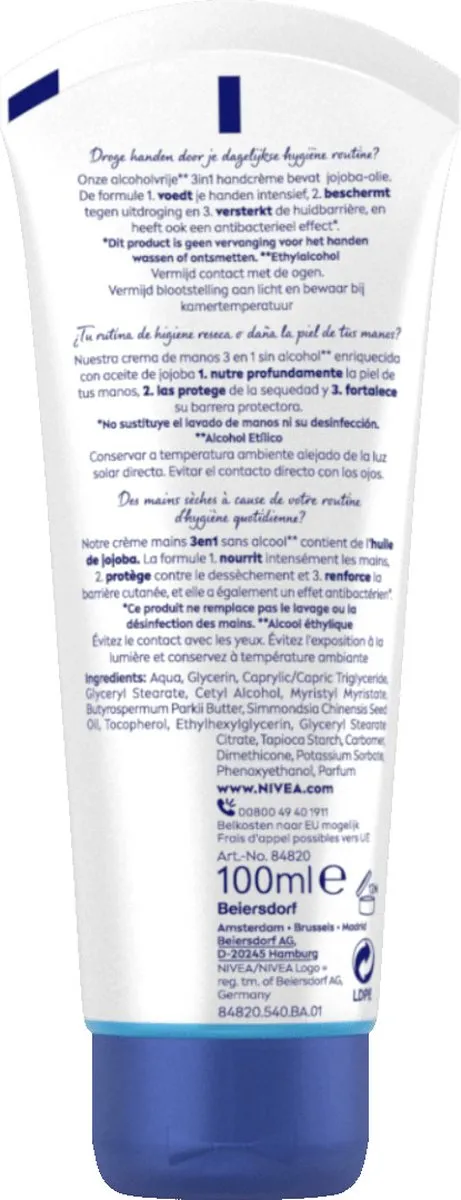 NIVEA Handcrème 3-in-1 Care & Protect 100ml