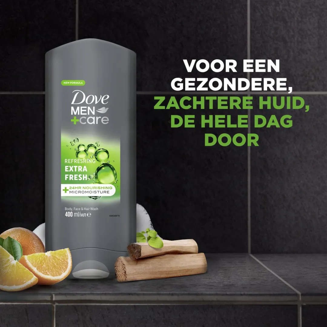 Dove Men+Care 3-in-1 Douchegel Extra Fresh - 6x400ml
