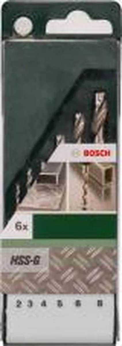 Bosch HSS-G Metaalboorset 6-delig - 2,0-8,0mm