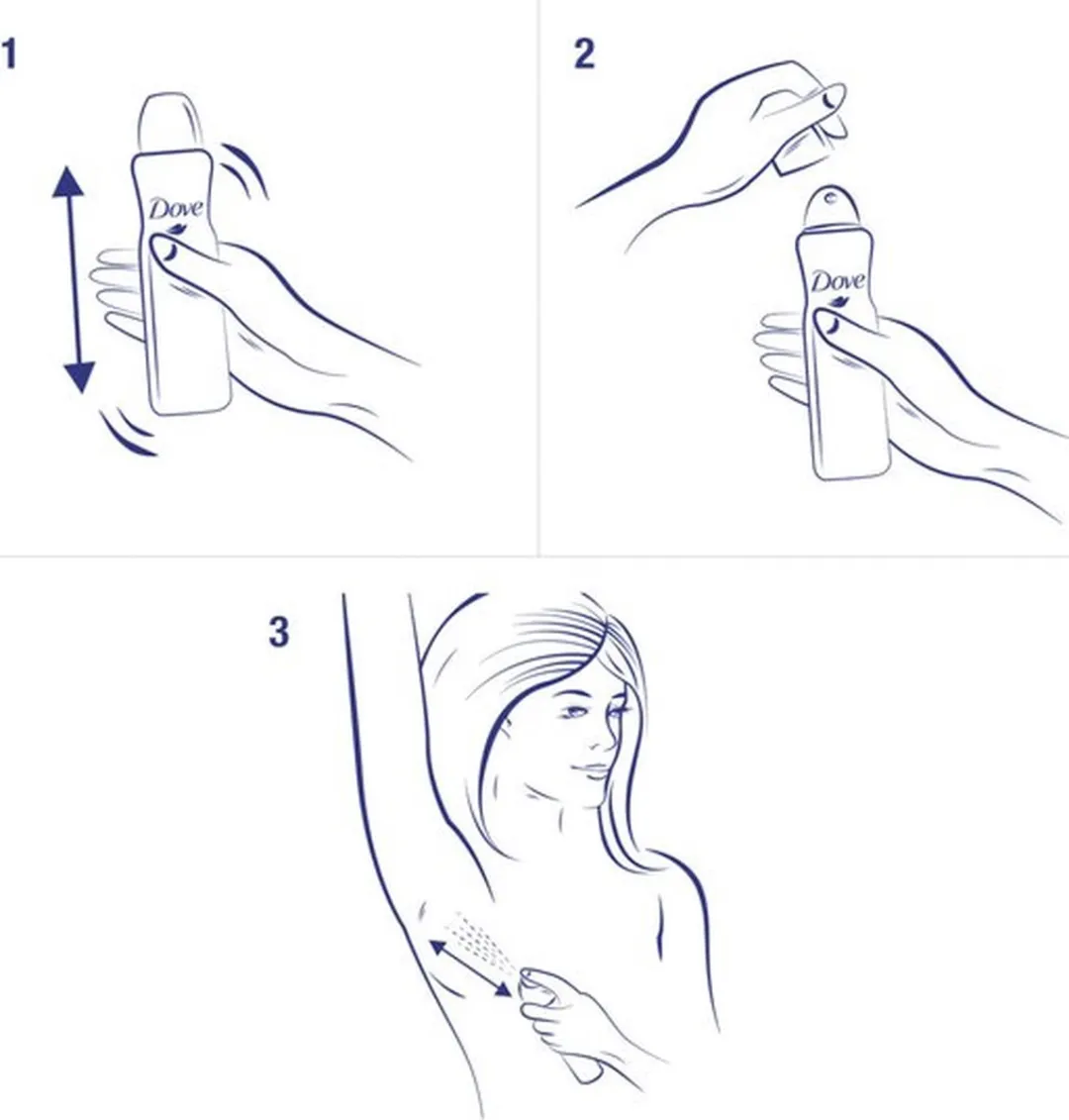 Dove Original Deodorant Spray 150ml - 6 Stuks