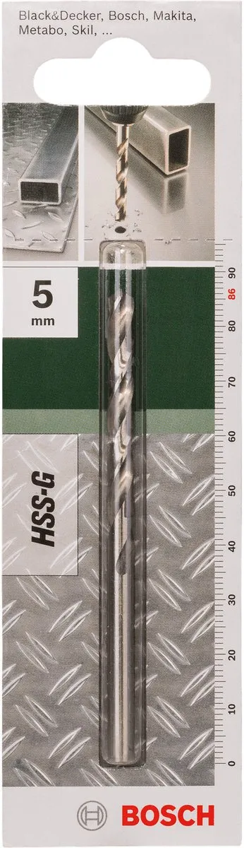 Bosch Metaalboren HSS-G 5mm DIN 338 - 5,0 x 52 x 86mm