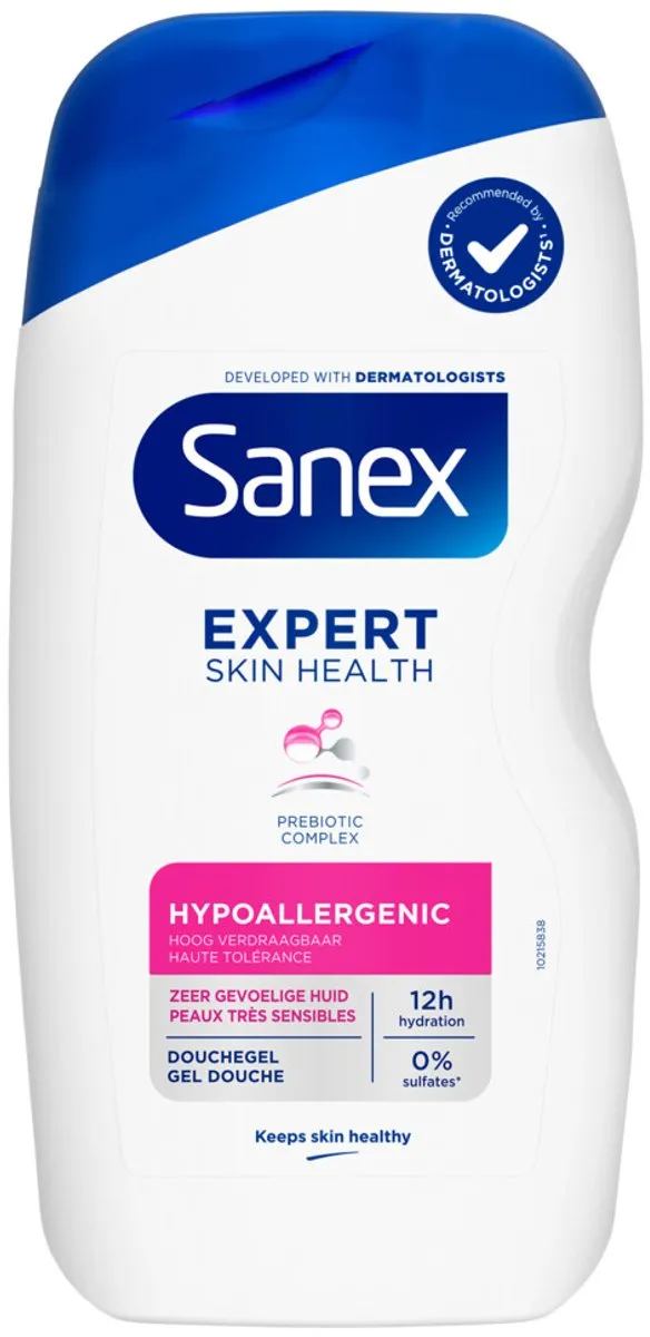 Sanex – Douchegel – Expert Skin Health Hypoallergeen – 400 ml - Voordeelverpakking - 2 stuks