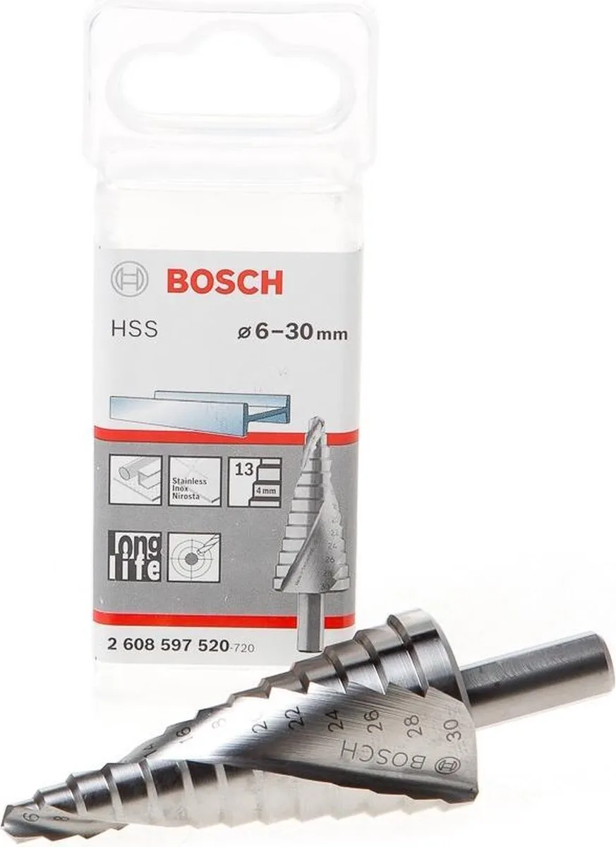 Bosch Trappenboren HSS 6-30mm 10mm - 93,5mm - afbeelding 6 van 6