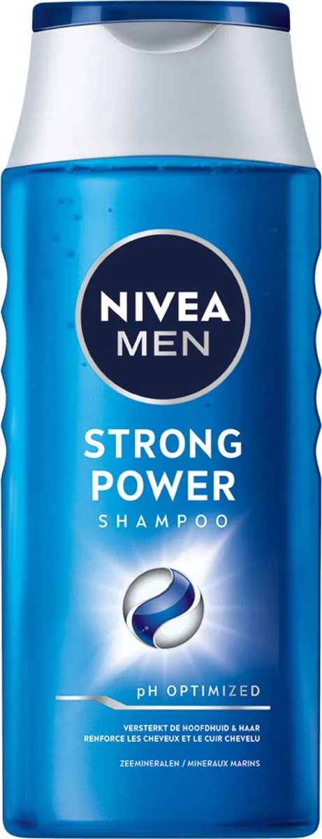 NIVEA MEN Strong Power Haar Shampoo - 6 x 250ml - afbeelding 6 van 6