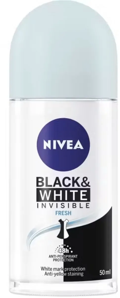 NIVEA Black & White Invisible Fresh Deodorant Roller 100ml