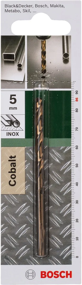 Bosch Metaalboren HSS-Co 5mm DIN 338 - 5,0x52x86mm