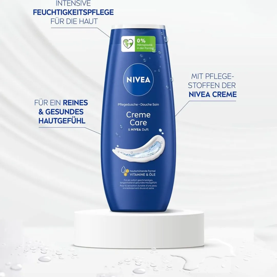 NIVEA Creme Care Douchecrème 2x250ml - Vegan & pH-huidneutraal